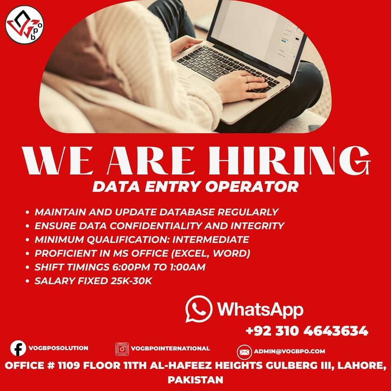 Data Entry Operator 0