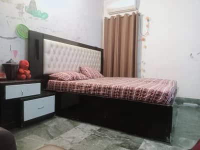 Double bed with side tables and Dressing table