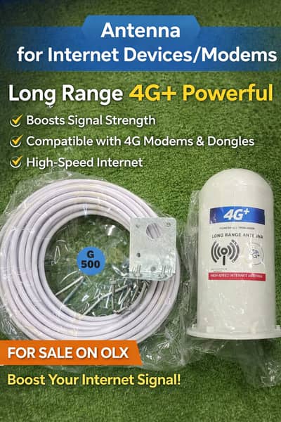Long-Range 4G LTE Antenna for Internet Devices & Modems – Signal Boost