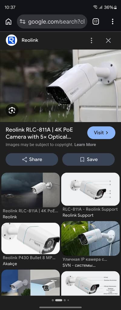 Reolink 8MP POE Optical zoom Color night vison and Two way Talk