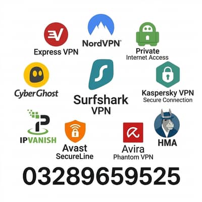 VPN Genunie Nord, Surfshark,Private Internet access, HMA, Ipvanish et