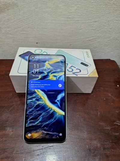 Oppo A52 4+1/128 Pta approved with box charger