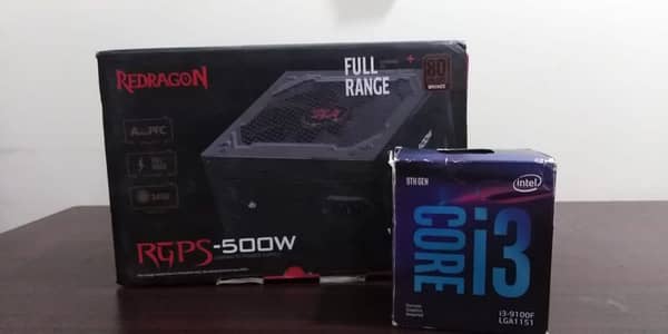 i3 9100f + 500w Redragon PSU