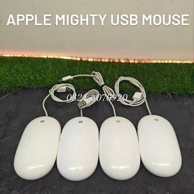 Apple Wired Mighty USB Mouse A1152 - 360° Scroll Ball & Programmable