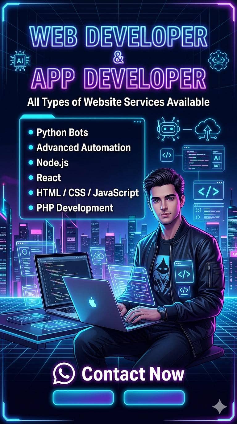 WEB DEVELOPER & APP DEVELOPER 0