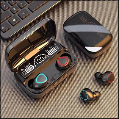 M10 Wireless Headphones - LED Display - 100% Waterproof - Gaming Earb