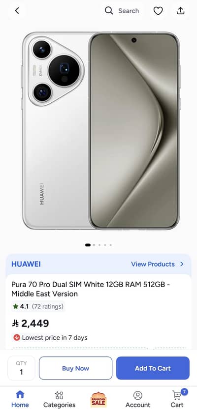 Huawei Pura 70 Pro Box Pack
