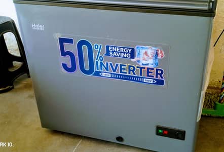 Haier Inverter Deep Freezer 50% Energy Saving New (10-15 Days used)