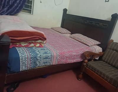 double bed with matress for sale