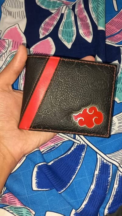 Naruto anime wallet inspired by itachi uchiha and akhatsuki