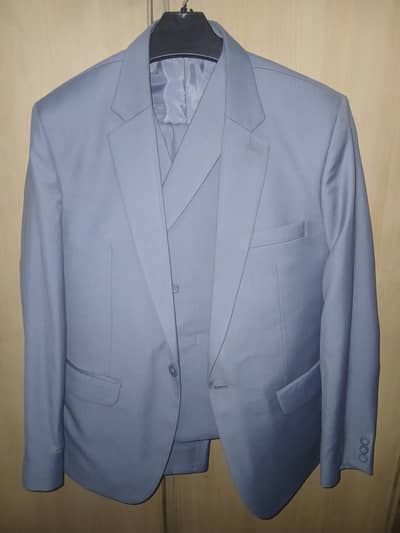 Grey Colored 3 Piece Pent Shirt