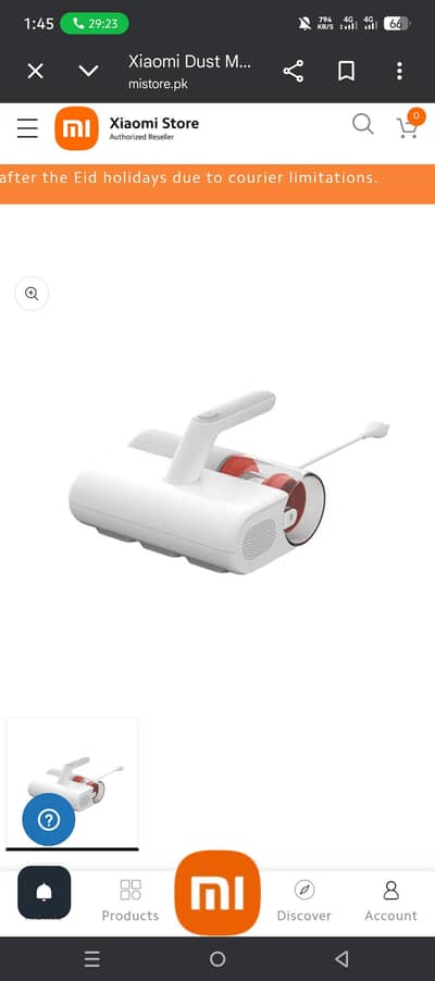 Vacuum cleaner Dust mite Xiamoi