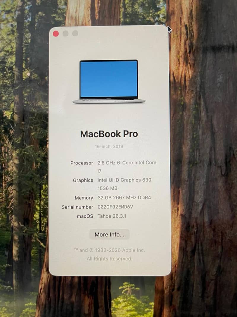 Macbook Pro 2019 8