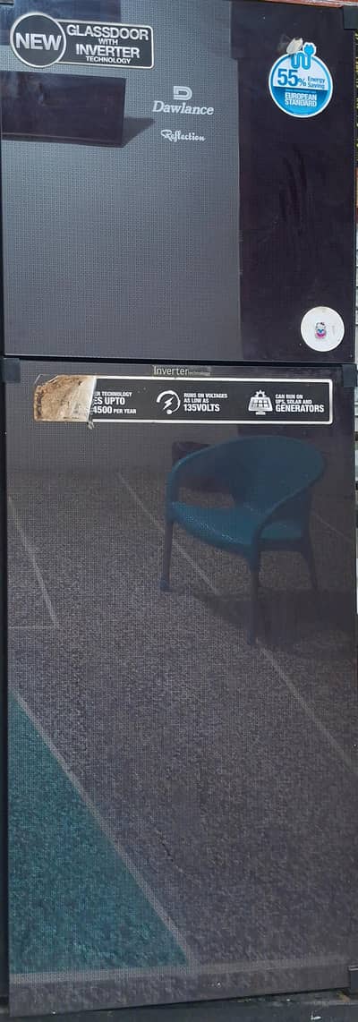 Glass door with inverter technology