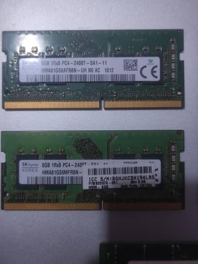 DDR4 rams for laptop | 8gb each | working