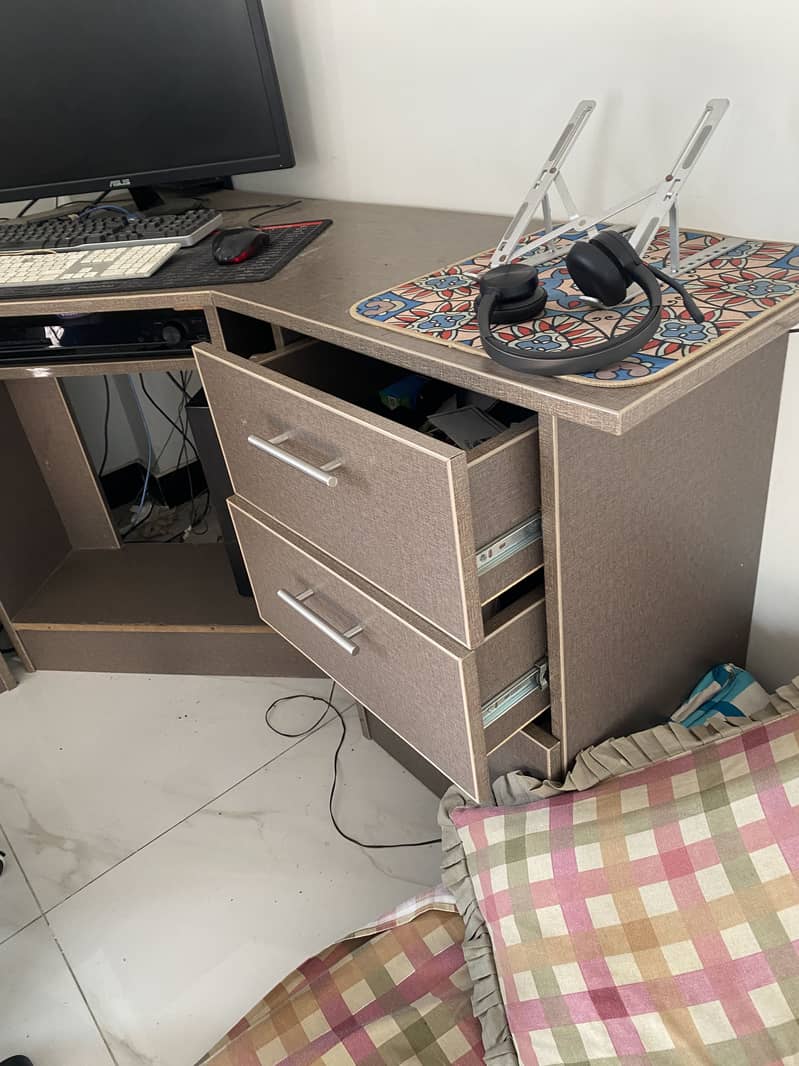 Custom made large computer table 1