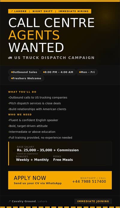 Outbound Call Centre Agents