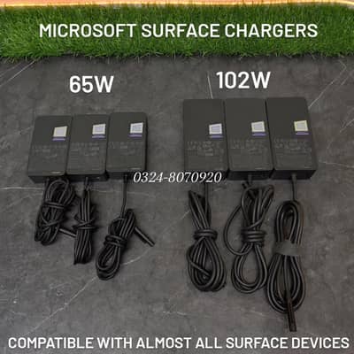 Microsoft Surface 44W 65W 102W Genuine Charger - Pro 5 6 7 8 laptop Go