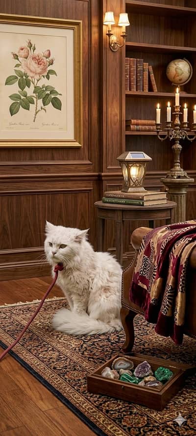 White beautiful persian cat