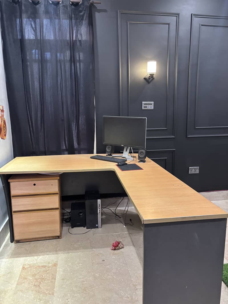 Office L shape table 2