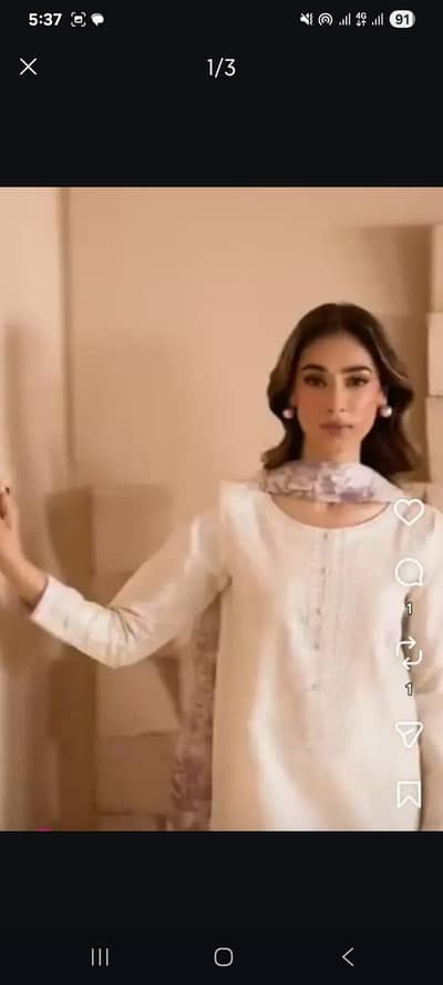 Batik 3pc embroidered lawn suit