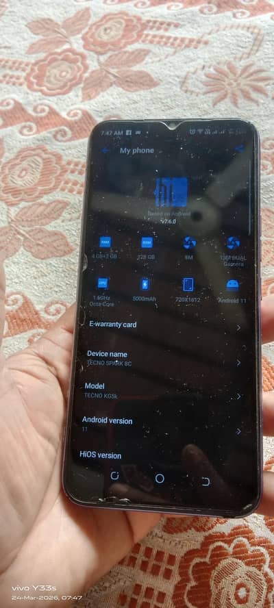 Infinix Tecno spark 8c condition 6/10