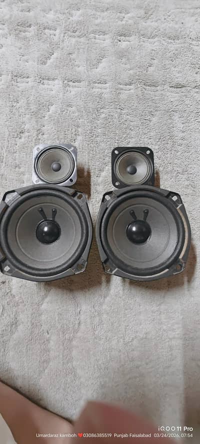 Sony original 5 inch woofer speaker and 3 inch mid tutor made in Japan