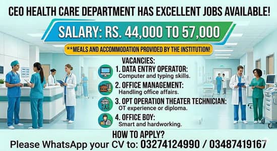 Medical Staff Vacancy - Health Department