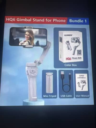 HQ6 Mobile Gimbal Stand For Phone Handheld 3-Axis Smartphone Gimbal