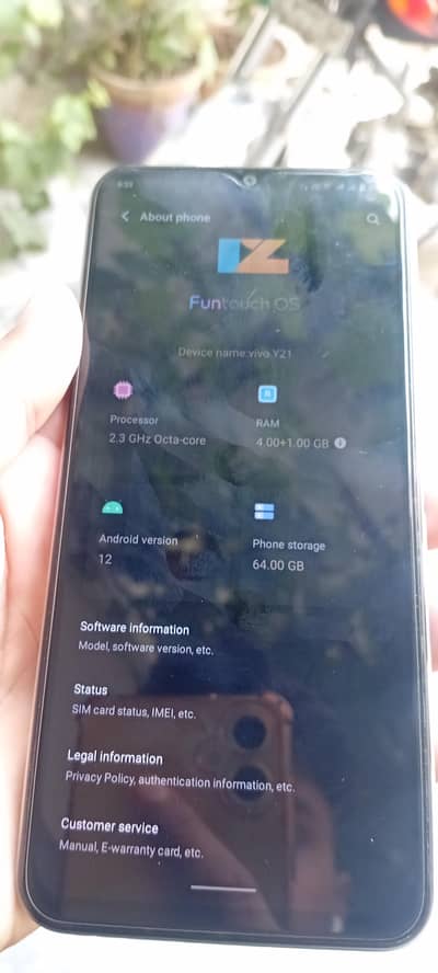 Vivo y21 Used mobile