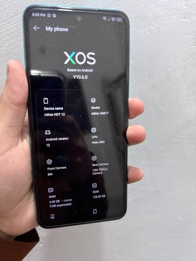 Infinix Hot 12 Free Fire Edition 6GB RAM 128GB – Excellent Condition