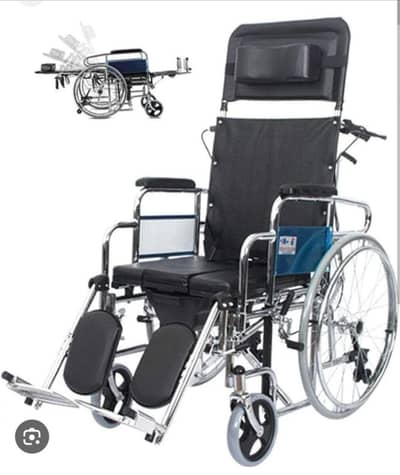 Manual Wheelchair With Commode Reclining back GC608