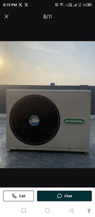 OGENERAL 1.5 Ton AC long life with chill cooling