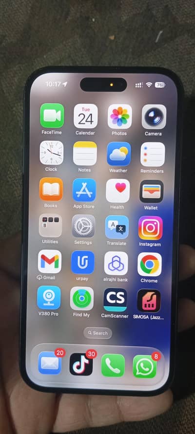 Non-PTA iphone 16 128GB 92% Battery Health with original Box and Cable