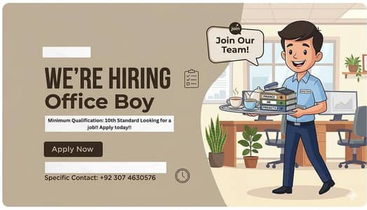 need office boy for my office