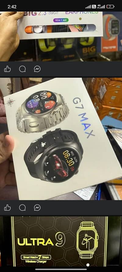 smartwatch and headphones etc