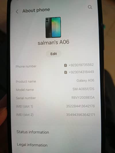 Samsung Galaxy A06 In Good condition