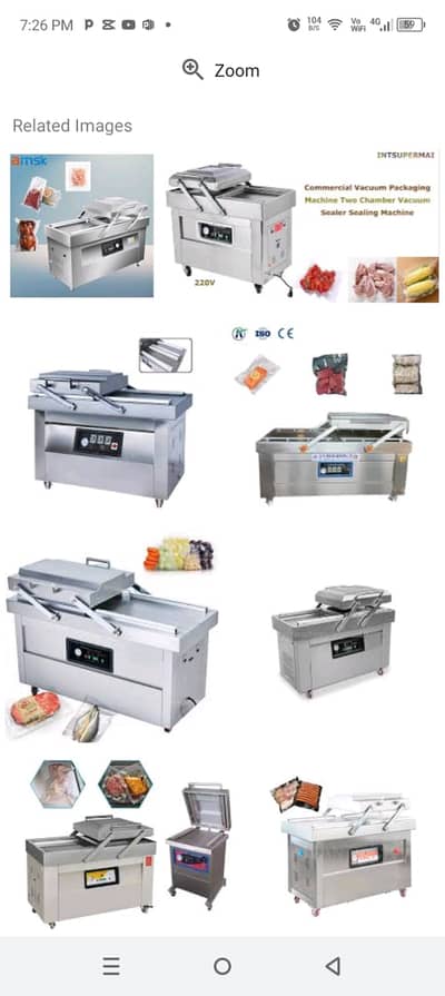 Industrial Packing Machines Set – Vacuum - Pedal - Band Sealer