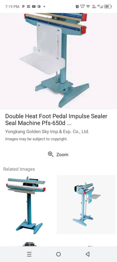 Industrial Packing Machines Set – Vacuum - Pedal - Band Sealer