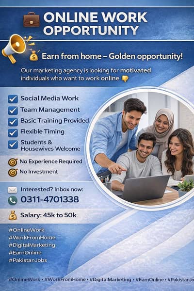 Part time, Full time, Home base job available