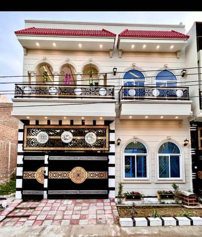 Raiz ul jannah Rafi qamar road new brand Spanish 5 marly double story house for sale