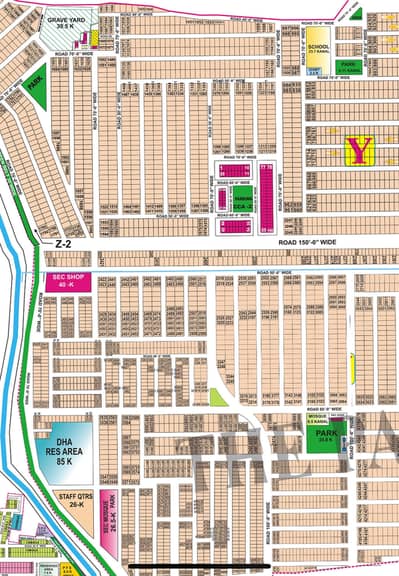 Lowest Rate Kanal plot for Sale Y Block DHA Phase 7 Lahore