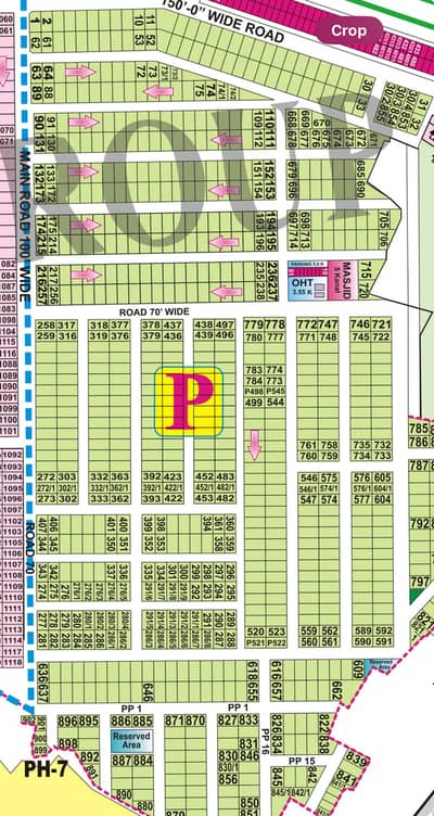 Lowest Rate Possession Plot for sale DHA Phase 7 P Block