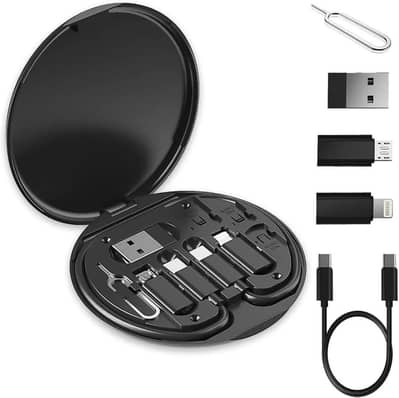 5 in 1 60W Fast Charging Cable Kit - Multi USB Type C, Lightning and M
