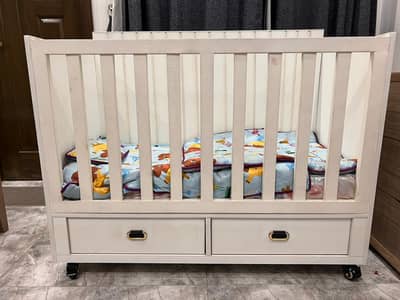 NEW BABY COT FOR SALE WITH MATTRESS