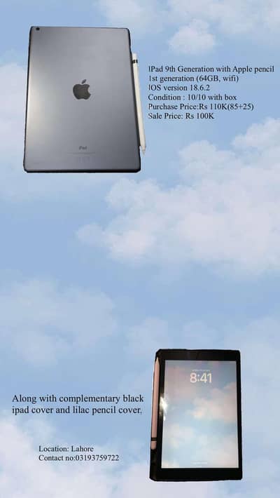 Apple Ipad 9th Generation wifi