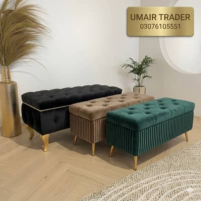 Stylish Bedroom & Lounge Seating Benches | Multiple Colors Available