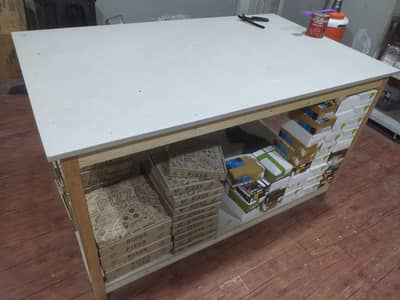 Commercial Working wooden Table Big Size