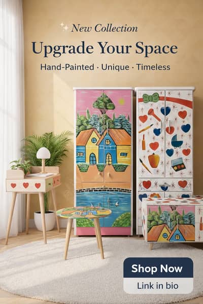 New Style Almari/Wardrobes Hand painting Design for Kids
