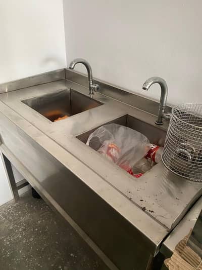 stainless steel sandwich prep table salad bar breading table